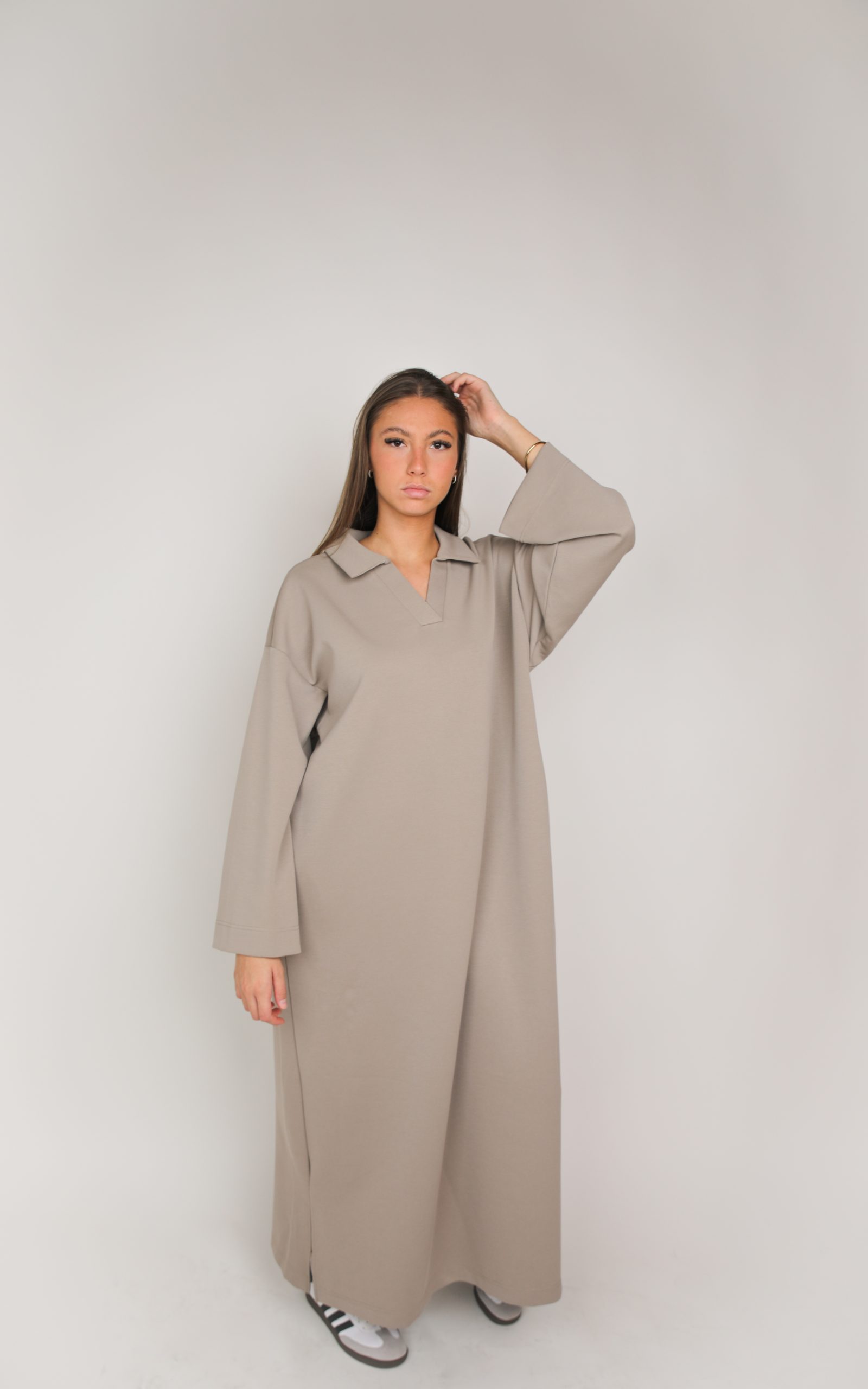 Robe polo Beige