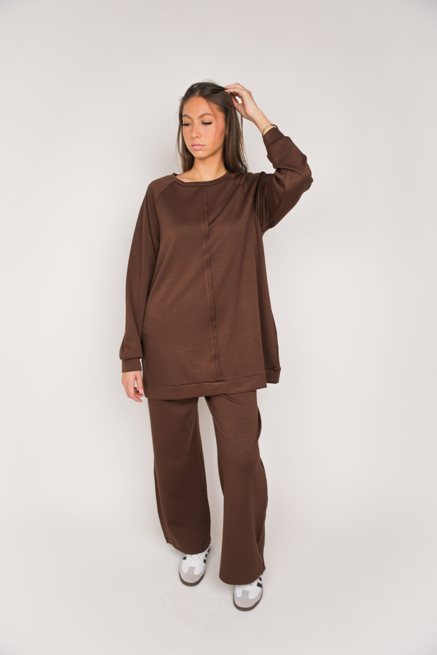 Ensemble jogging Marron