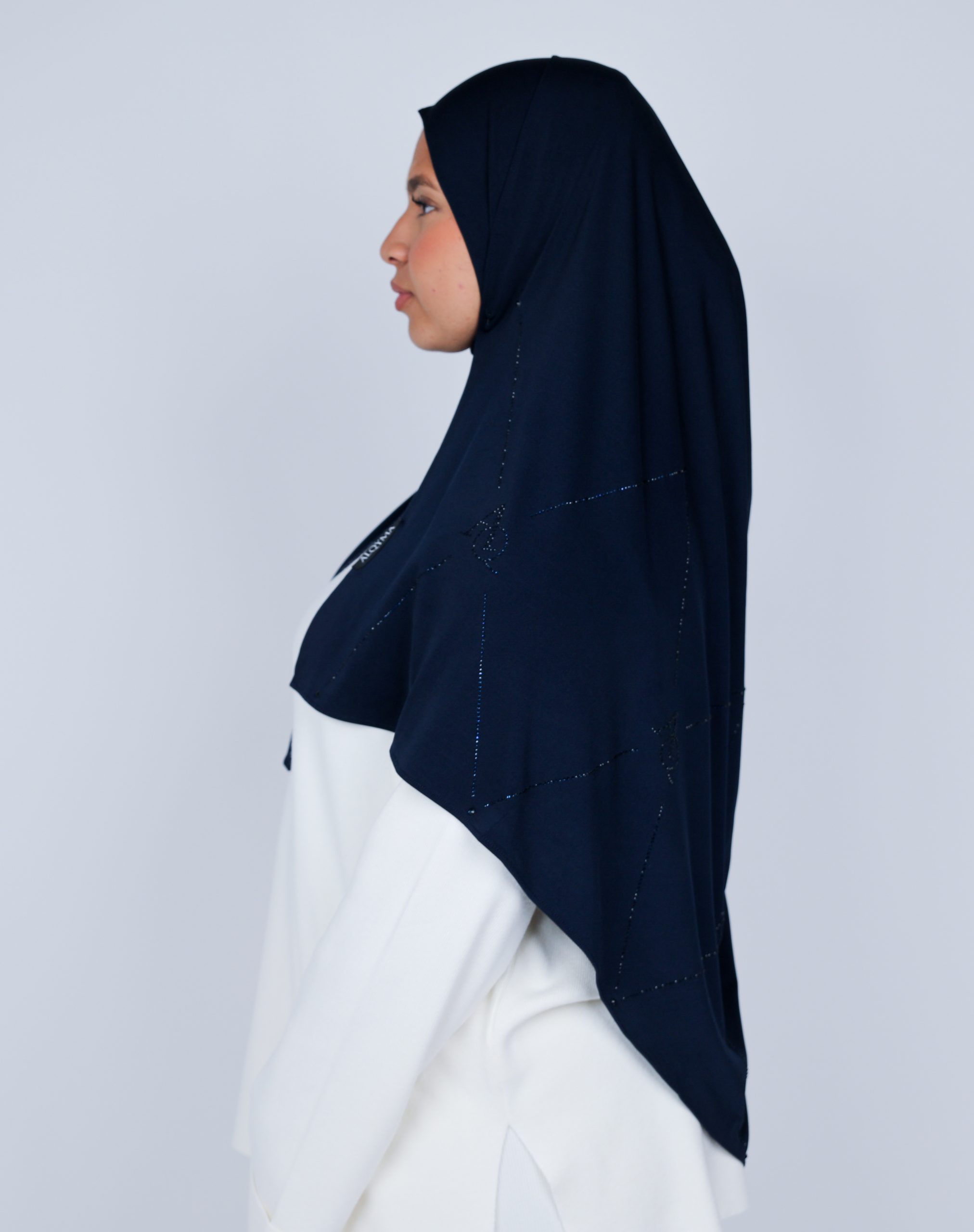 Jersey géométrique bleu marine – Image 2