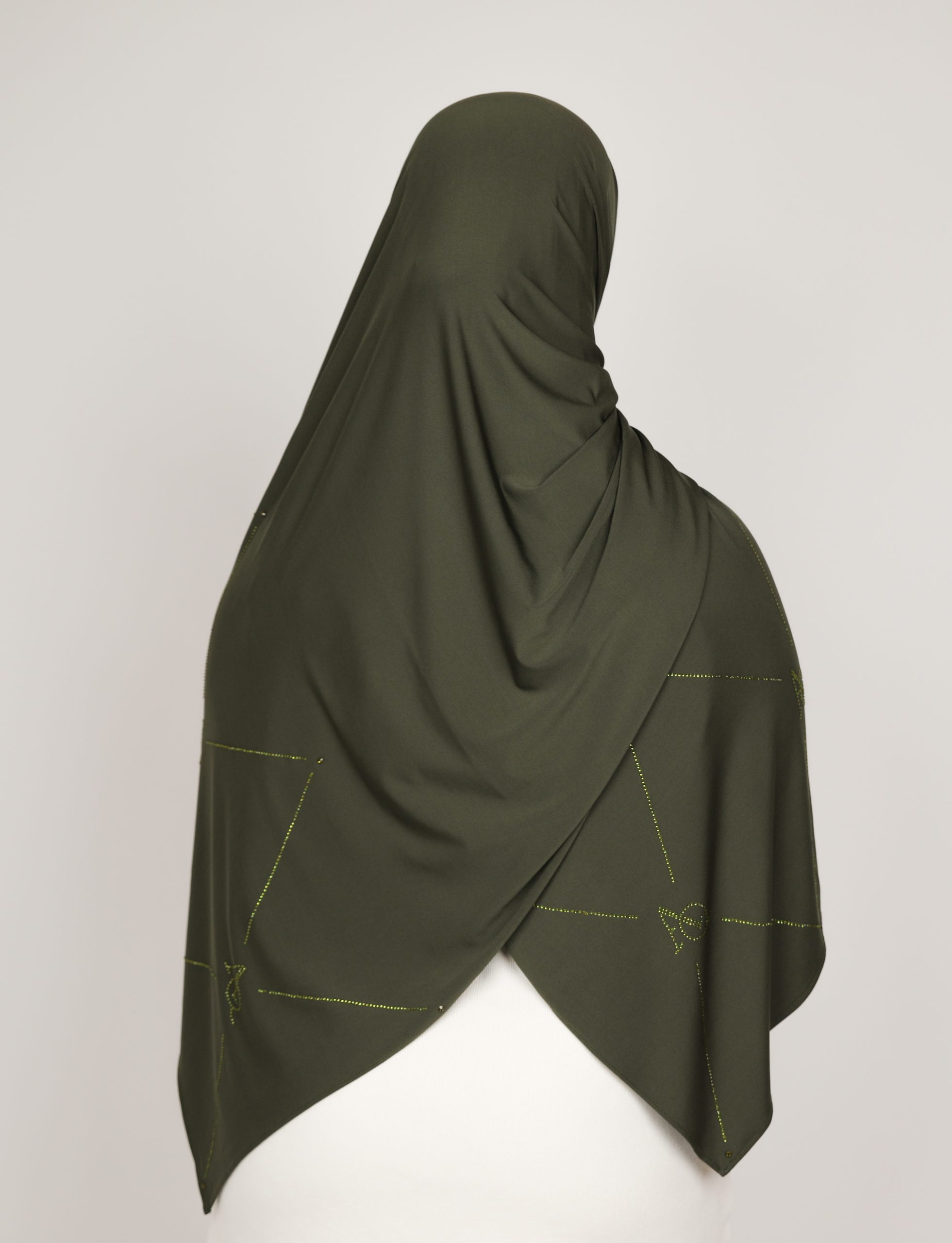 Jersey géométrique vert kaki – Image 3