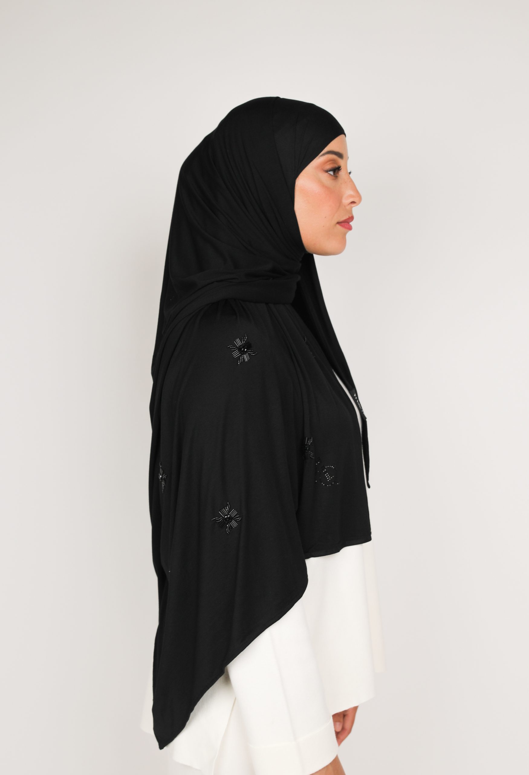 Jersey perle noir – Image 3