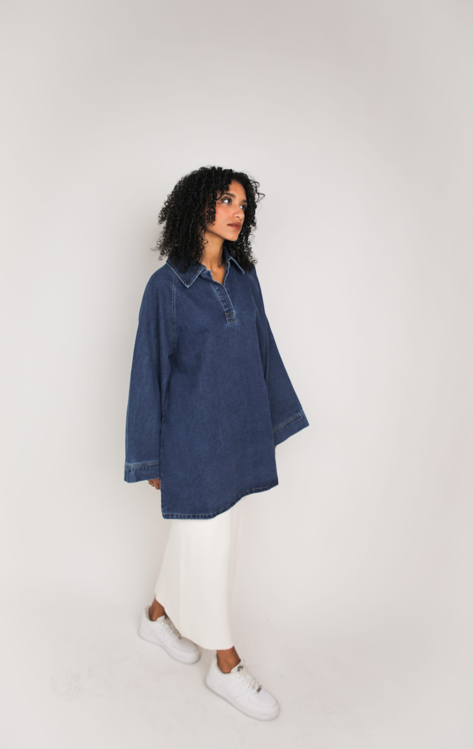 Chemise en jean bleue – Image 4