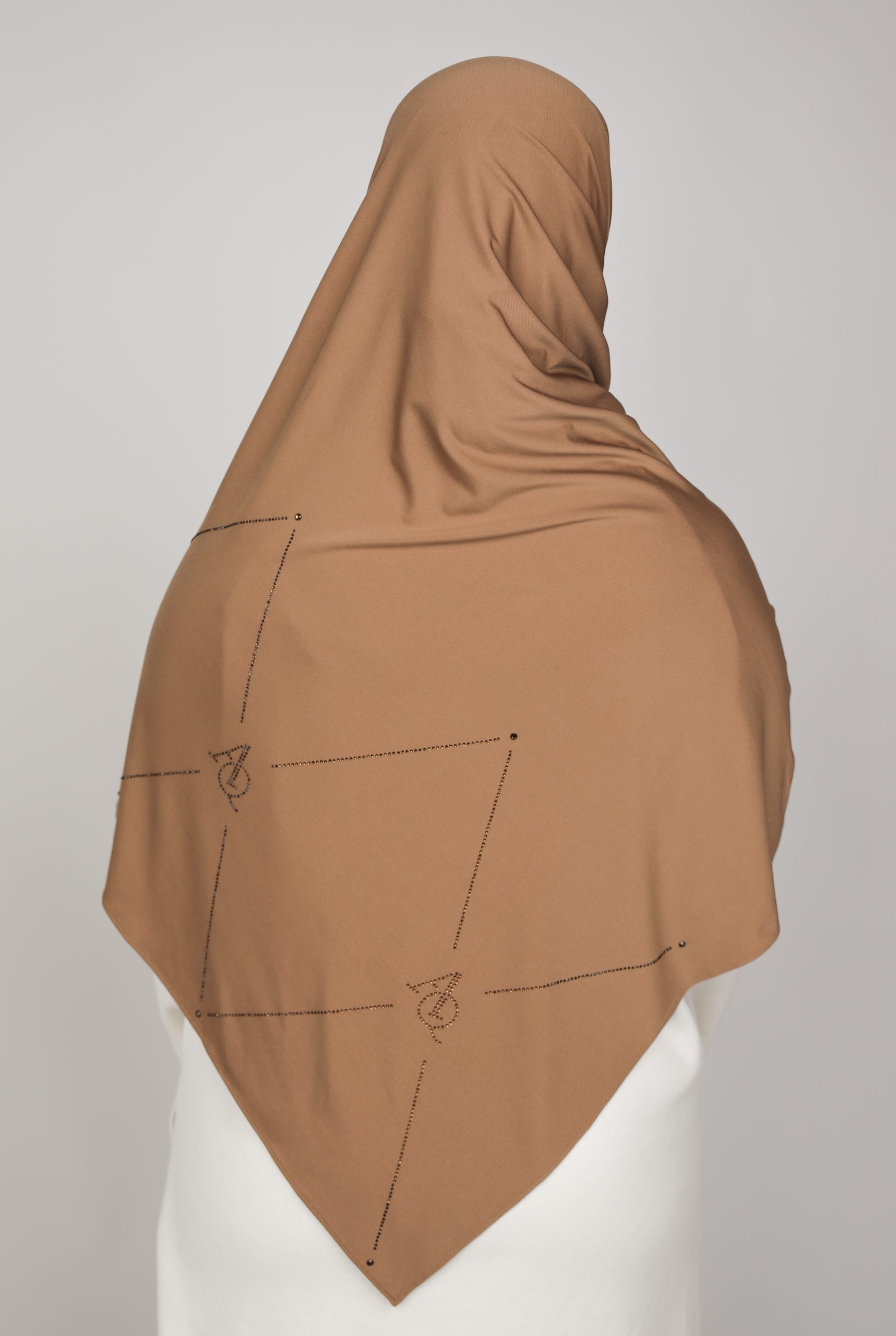 Jersey géométrique marron glacé – Image 5