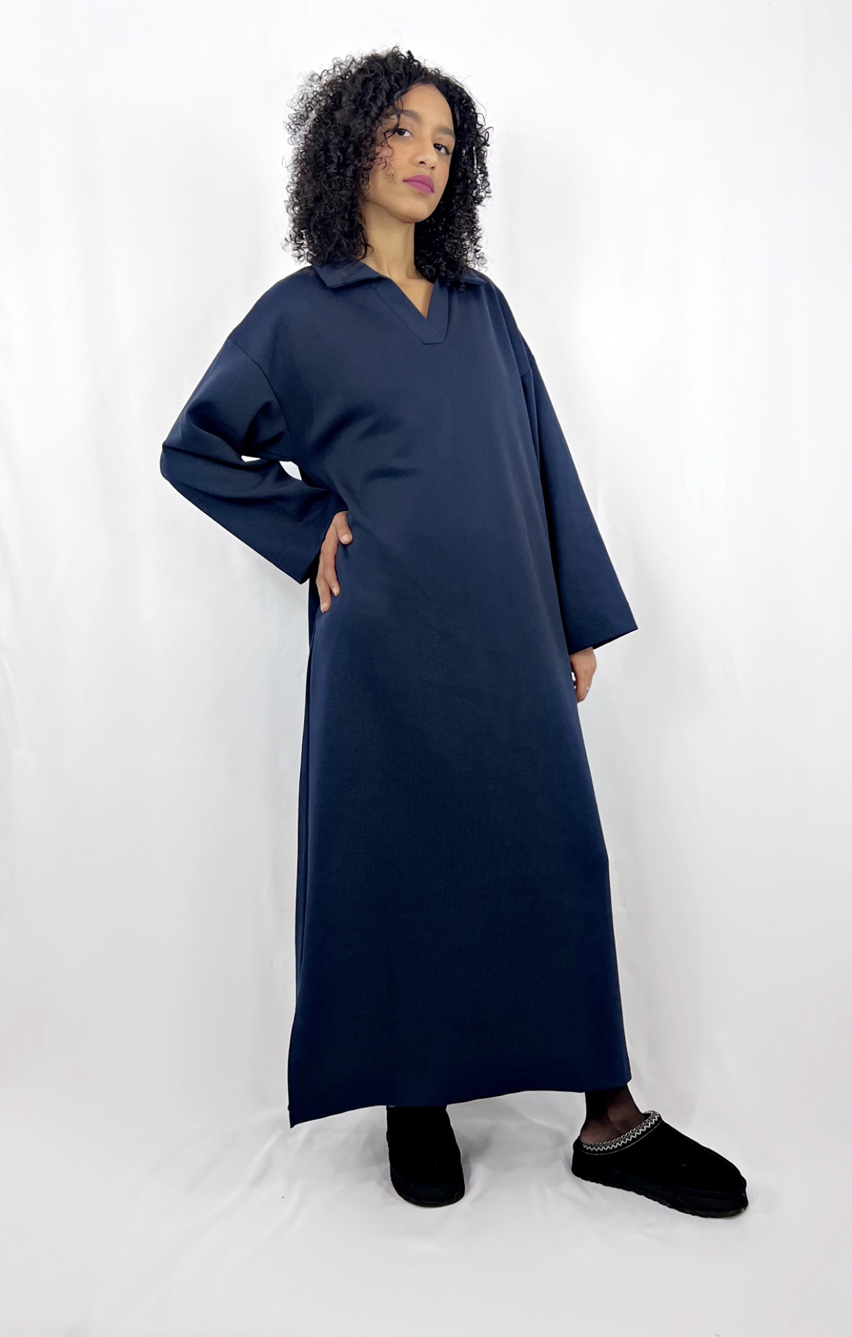 Robe Polo Bleue Marine