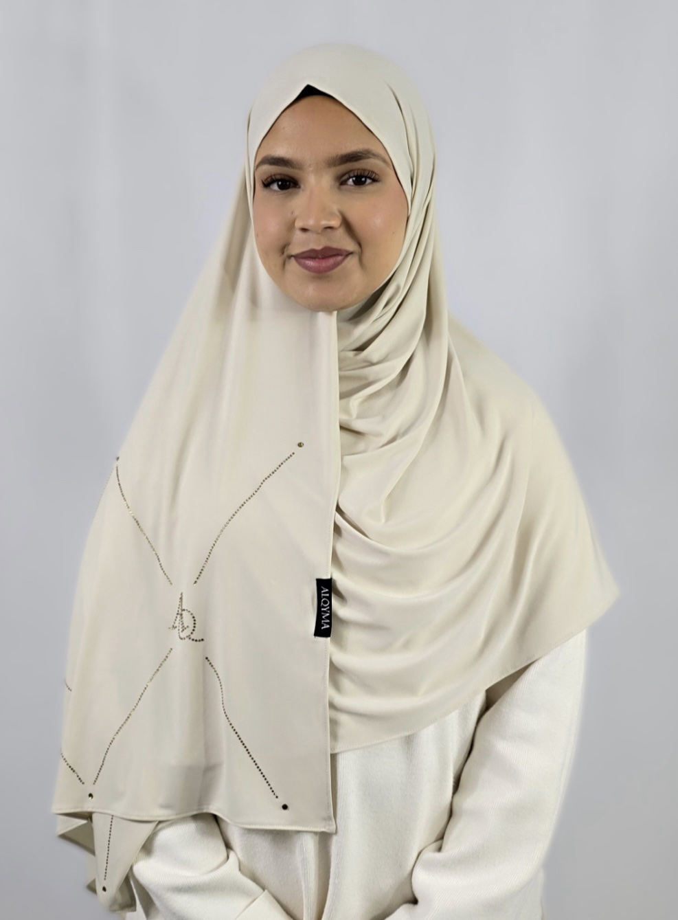 Jersey géométrique Beige