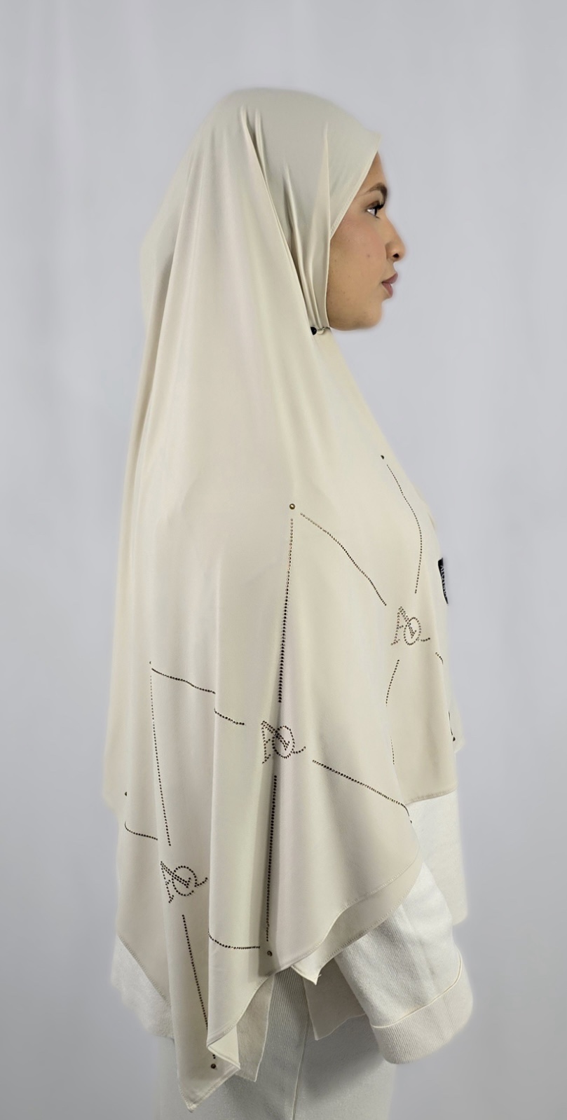 Jersey géométrique Beige – Image 4