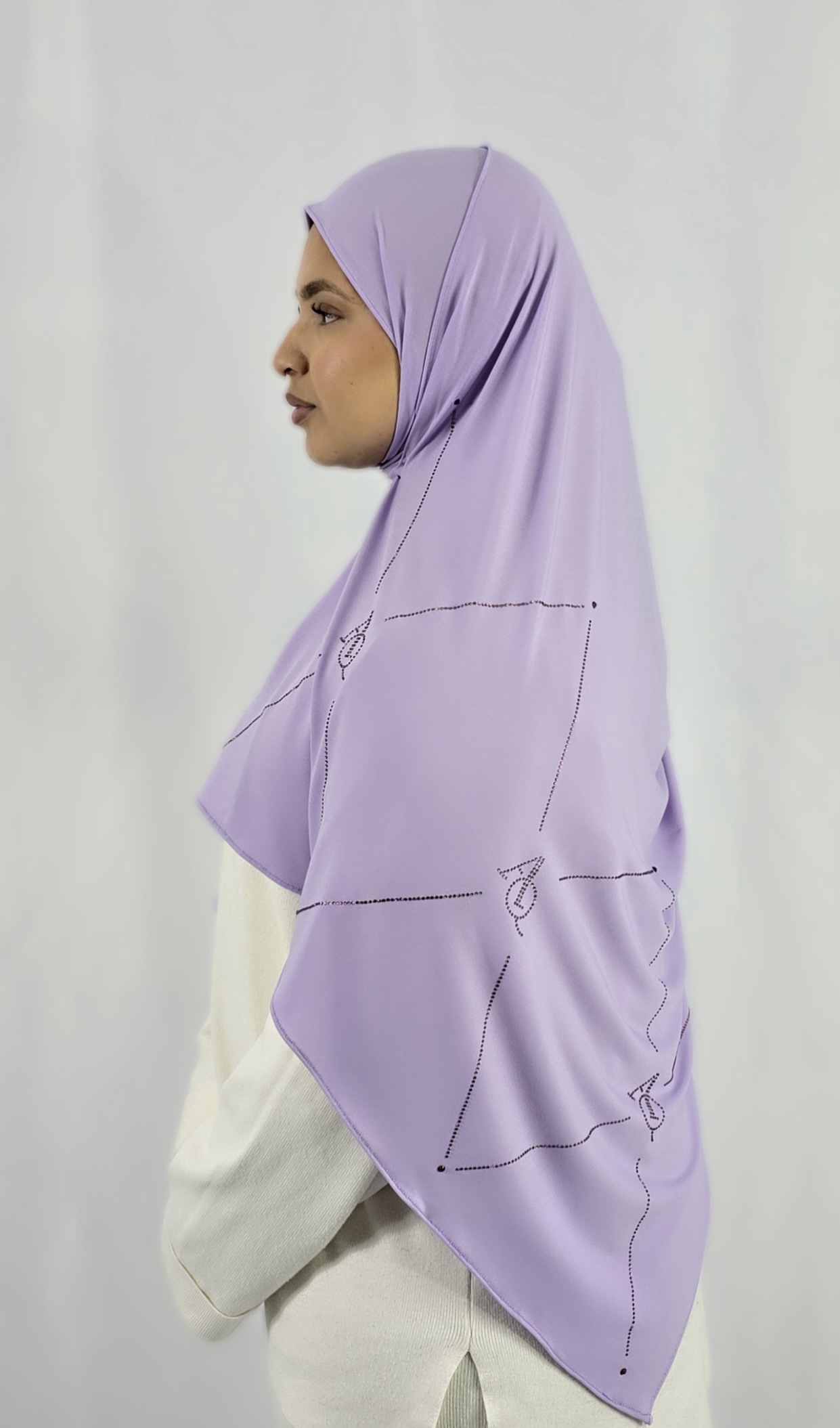 Jersey géométrique Lilas – Image 3