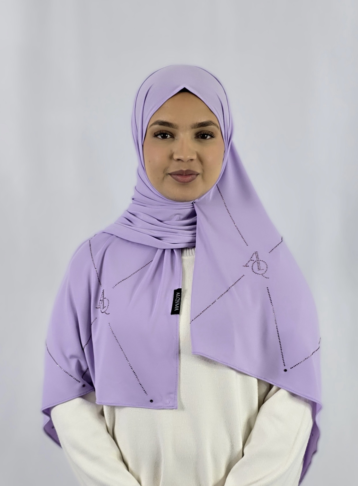 Jersey géométrique Lilas